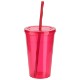 Trifecta Acrylic Tumbler w/ Lid & Straw, 16oz.