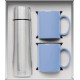 Vacuum Insulated Bottle & Ceramic Mugs Gift Set