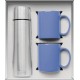 Vacuum Insulated Bottle & Ceramic Mugs Gift Set