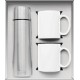 Vacuum Insulated Bottle & Ceramic Mugs Gift Set