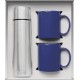 Vacuum Insulated Bottle & Ceramic Mugs Gift Set