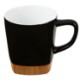 Ceramic Mug w/ Removable Bamboo Coaster, 11oz.