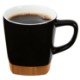 Ceramic Mug w/ Removable Bamboo Coaster, 11oz.