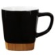 Ceramic Mug w/ Removable Bamboo Coaster, 11oz.