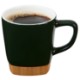 Ceramic Mug w/ Removable Bamboo Coaster, 11oz.