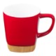 Ceramic Mug w/ Removable Bamboo Coaster, 11oz.
