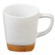 Ceramic Mug w/ Removable Bamboo Coaster, 11oz.