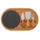 Oval Four-Piece Slate Cheese Board Set
