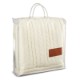 Leeman Cable Knit Sherpa Throw