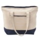Zippered Cotton Canvas Boat Tote