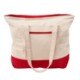 Zippered Cotton Canvas Boat Tote
