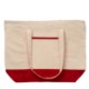 Zippered Cotton Canvas Boat Tote