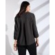 MERCER+METTLE™ Stretch Crepe 3/4 Sleeve Ladies' Blouse