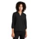 MERCER+METTLE™ Stretch Crepe 3/4 Sleeve Ladies' Blouse