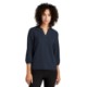 MERCER+METTLE™ Stretch Crepe 3/4 Sleeve Ladies' Blouse