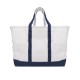 Below Deck Cotton Canvas Boat Tote Bag