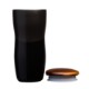 Tarrazu Double Wall Ceramic Tumbler w/ Wood Lid, 12oz.