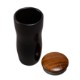 Tarrazu Double Wall Ceramic Tumbler w/ Wood Lid, 12oz.