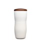 Tarrazu Double Wall Ceramic Tumbler w/ Wood Lid, 12oz.