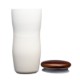 Tarrazu Double Wall Ceramic Tumbler w/ Wood Lid, 12oz.