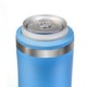 Liquid Fusion® Double Wall Stainless Steel Skinny Can Cooler, 12oz.