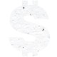 Dollar Sign Seed Paper Shape w/ Bookmark