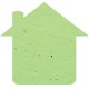 House Seed Paper Shape w/ Bookmark