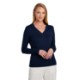 Brooks Brothers® Cotton & Nylon Stretch V-Neck Ladies' Sweater