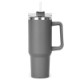 Hippo Double Wall Stainless Steel Mug & Straw Lid with Twist Closure, 40oz.