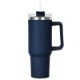 Hippo Double Wall Stainless Steel Mug & Straw Lid with Twist Closure, 40oz.