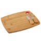 Three-Piece Bamboo Cheese Board Set