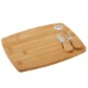 Three-Piece Bamboo Cheese Board Set