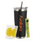 Sugar Free 4C® Tea 2 Go® Packet, Candy Lemon Slices & Tumbler w/ Straw Set