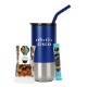 Sugar Free 4C® Energy Packet, Smart Mix Snack Pack & Tumbler w/ Stainless Steel Straw Set