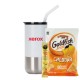 Sugar Free 4C® Tea 2 Go® Packet, Goldfish & Tumbler w/ Stainless Steel Straw Set