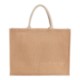 Jute Shopper Tote w/ Recycled Cotton Pocket