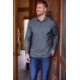 TravisMathew® Oceanside Cotton/Poly Heather Long Sleeve Men's Polo