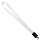 Dye-Sublimated Stretchy Elastic Lanyard with Plastic Snap-Buckle Release, 1"