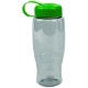 Transparent Grip Poly-Pure Sport Bottle, 27oz. - Tethered Lid