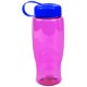 Transparent Grip Poly-Pure Sport Bottle, 27oz. - Tethered Lid