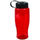 Transparent Grip Poly-Pure Sport Bottle, 27oz. - Tethered Lid