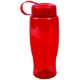Transparent Grip Poly-Pure Sport Bottle, 27oz. - Tethered Lid