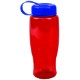Transparent Grip Poly-Pure Sport Bottle, 27oz. - Tethered Lid