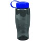 Transparent Grip Poly-Pure Sport Bottle, 27oz. - Tethered Lid