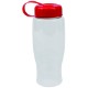 Transparent Grip Poly-Pure Sport Bottle, 27oz. - Tethered Lid