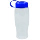 Transparent Grip Poly-Pure Sport Bottle, 27oz. - Tethered Lid