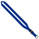 Multi-Color Polyester Lanyard with Slide Buckle Release & Split-Ring, 3/4"