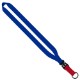Multi-Color Polyester Lanyard with Slide Buckle Release & Split-Ring, 3/4"