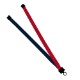 Multi color (left and right) Polyester Lanyard with Plastic Clamshell, 3/4"