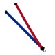 Multi color (left and right) Polyester Lanyard with Plastic Clamshell, 3/4"